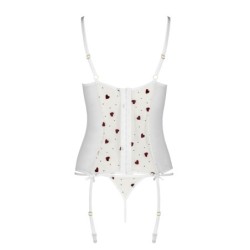 Korsett och Tanga Lovelia Vit Passion 44-46 XXL/3XL