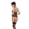 Lovelia Musta Passion Korsetti ja Stringit 40-42 L/XL