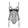 Lovelia Musta Passion Korsetti ja Stringit 40-42 L/XL