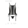 Malwia Black Passion Corset & Thong 44-46 XXL/3XL