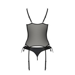 Corset en String Nessy Zwart Passion 40-42 L/XL