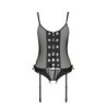 Corsetto E Perizoma Nessy Nero Passion 36-38 S/M