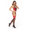 Korsett och Tanga Olena Röd Beauty Night Fashion 36-38 S/M