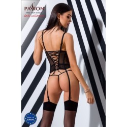 Corsé Y Tanga Perdita Negro Devil Collection Passion 44-46 XXL/3XL