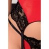 Gorset I Stringi Polina Czerwone Passion 40-42 L/XL