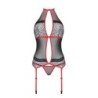 Korzet i tange Satara crveni Erotic Line Passion 44-46 XXL/3XL
