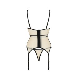 Korsett ja Serara stringid beež Passion 40-42 L/XL