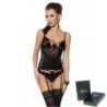 Corset et String Tonya Noir Passion 40-42 L/XL