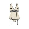 Corset Et String Vienne Beige Taille Queen Passion 48-50 4XL/5XL