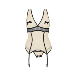 Korsett ja stringid Viena beež Queen Size Passion 52-54 6XL/7XL