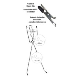 Lanț cu Clești pentru Sâni și Clitoris Fetish Collection