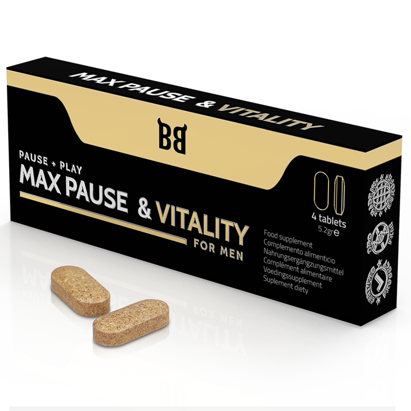Max Pause & Vitality Retardante Para Hombre 4 Cápsulas