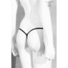 Tanga s obojkem Cr-4385 Černá 36-40 S/L