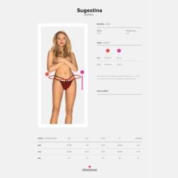 Nohavičky Sugestina Obsessive 36-38 S/M