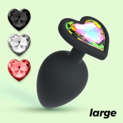 Cuore Nagy Anális Plug 4 Cserélhető Crushious Ékszerrel