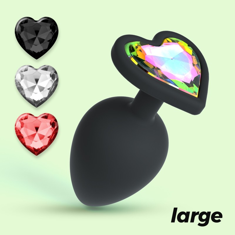 Cuore Nagy Anális Plug 4 Cserélhető Crushious Ékszerrel