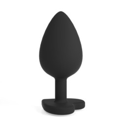 Cuore Plug Anal Grande Com 4 Joias Intercambiáveis Crushious