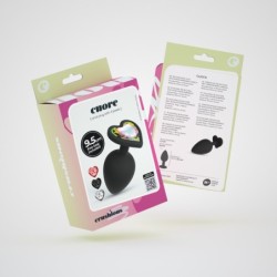 Cuore Anale Plug Groot met 4 Verwisselbare Juwelen Crushious