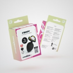 Cuore Plug Anal Petit Avec 4 Joyaux Interchangeables Crushious