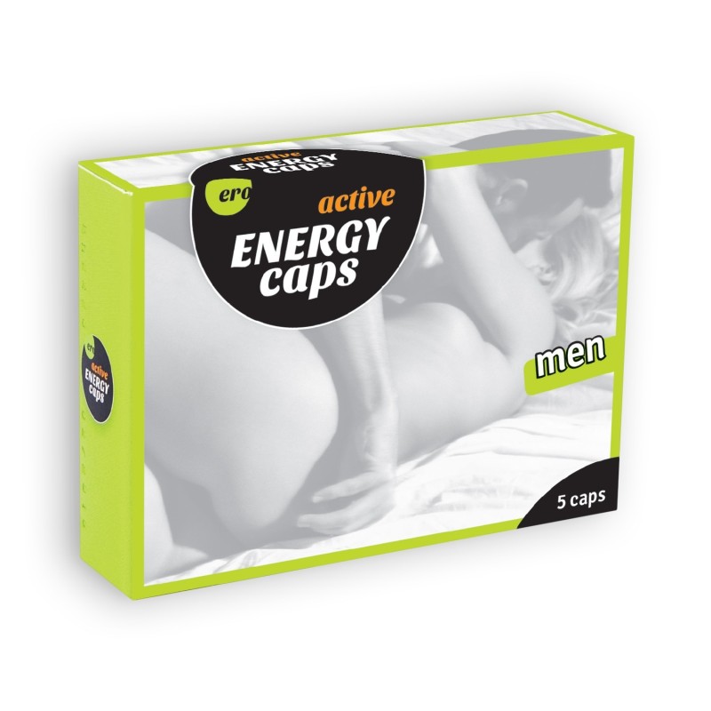 Stimuliuojančios kapsulės Active Energy Caps Ero vyrams 5 kapsulės