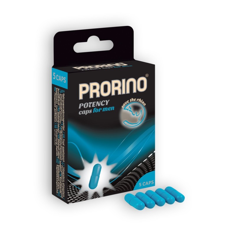 Capsule Stimolanti Prorino Potency Caps Per Uomini 5 Capsule