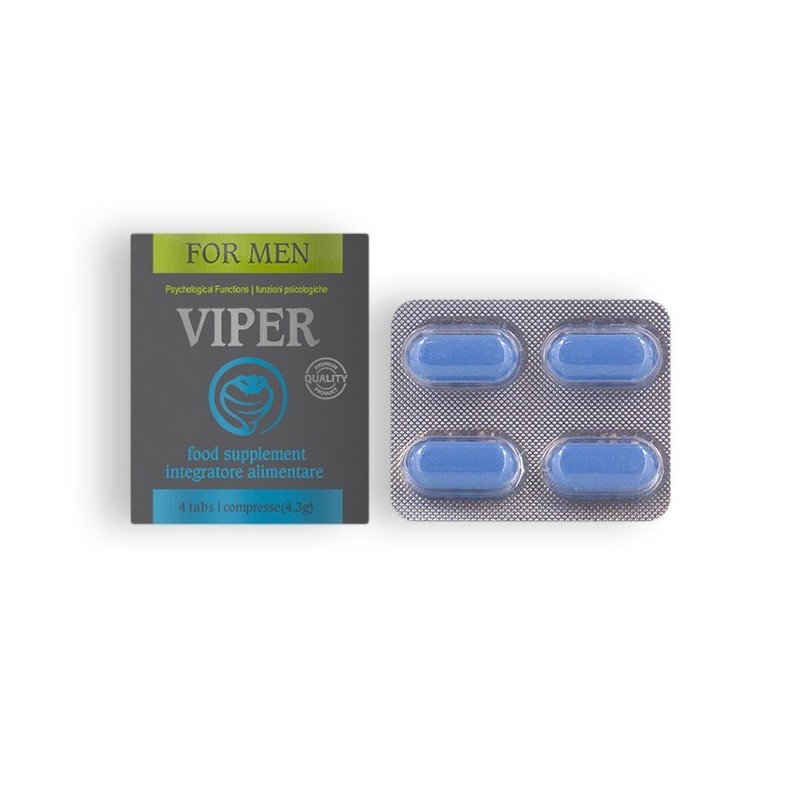 Viper Cápsulas Estimulantes Para Hombre 4 Caps