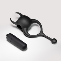 Daemon Penisring med Vibration Sort Crushious