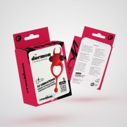 Daemon Penisring met Vibratie Rood Crushious