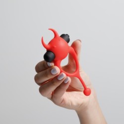 Daemon Penisring met Vibratie Rood Crushious