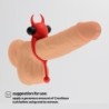 Daemon Vibracijski Obroček za Penis Rdeč Crushious