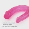 Deep Diver Dildo Double Avec Lubrifiant Anal 50Ml Crushious Rose