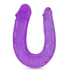 Deep Diver Dildo Duplo Com Lubrificante Anal 50Ml Crushious Roxo