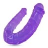 Deep Diver Dildo Duplo Com Lubrificante Anal 50Ml Crushious Roxo