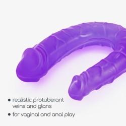 Deep Diver Dildo, jossa on kaksinkertainen liukuvoide ja 50 ml Crushious Purple -anaalivoide