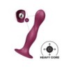 Kinetinis Dildo su Dvigubu Kamuoliuku-R Svorinis Dildo Raudonas Satisfyer