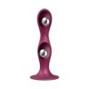 Kinetyczne Dildo Double Ball-R Weighted Dildo Rojo Satisfyer