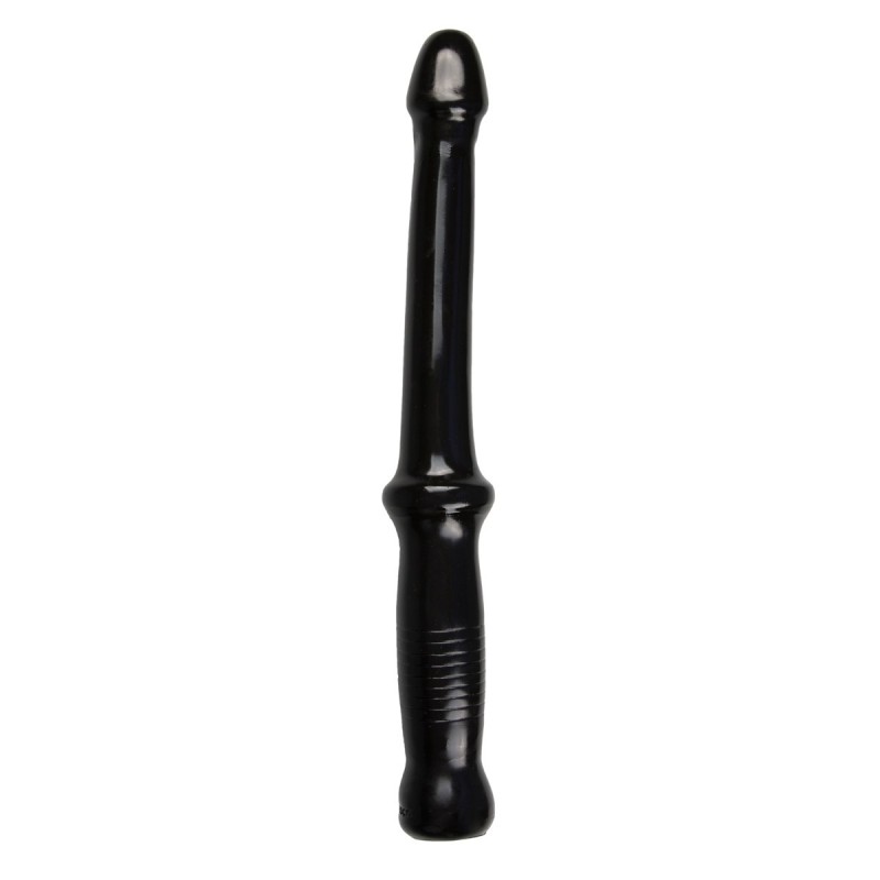 Črn Analni Push Dildo z Ročajem