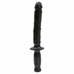 Svart Manhandler Dildo med Handtag