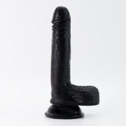 Šķidrā silikona dildo Inviktus 7 Crushious Melns