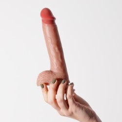 Inviktus 8 Crushious Huid Vloeibare Siliconen Dildo