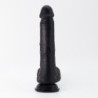 Inviktus 8 Crushious Dildo aus Flüssigsilikon Schwarz