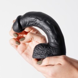 Gode en silicone liquide Inviktus 8 Crushious Noir