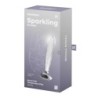 Krištáľové Dildo Sparkling Crystal Transparentný Satisfyer