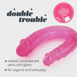 Dubbelzijdige Dildo Double Trouble Crushious Roze