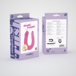 Dubbelzijdige Dildo Double Trouble Crushious Roze
