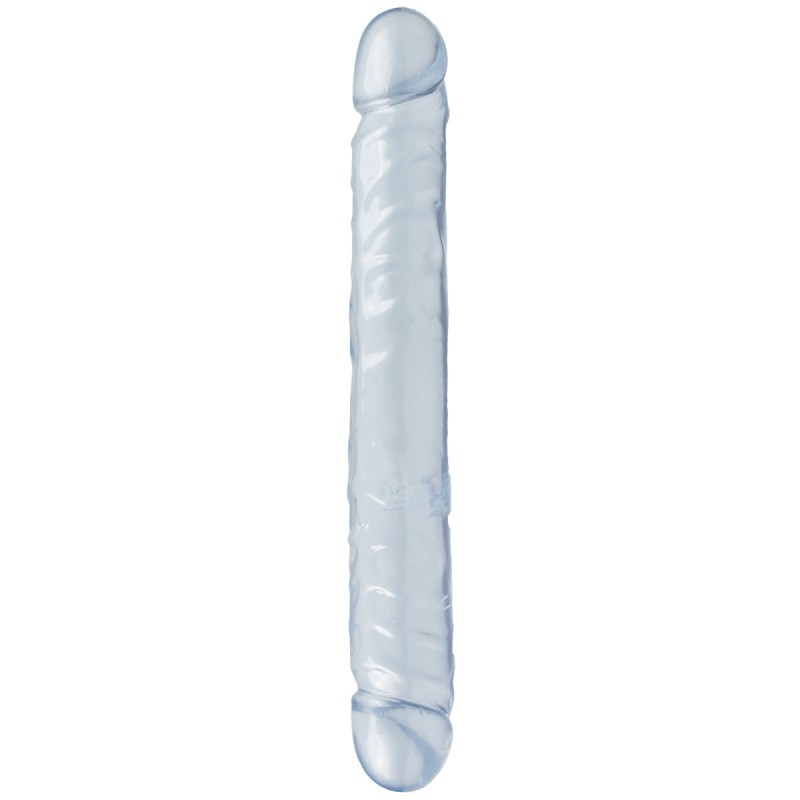 Pénis Double Jr. Double Dong 12'' Translucide