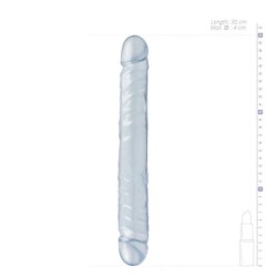 Pene Doble Jr. Double Dong 12'' Translúcido