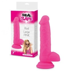 Real Safe Rod Large Rózsaszín Szilikon Pénisz