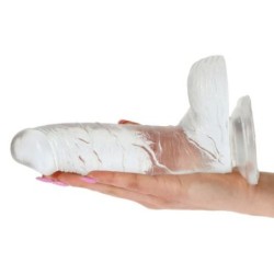 Realistični penis Rapture Earth Flavour 7.5'' Prozoren