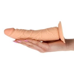 Pene Realístico Real Rapture Earth Flavour 7'' Blanco